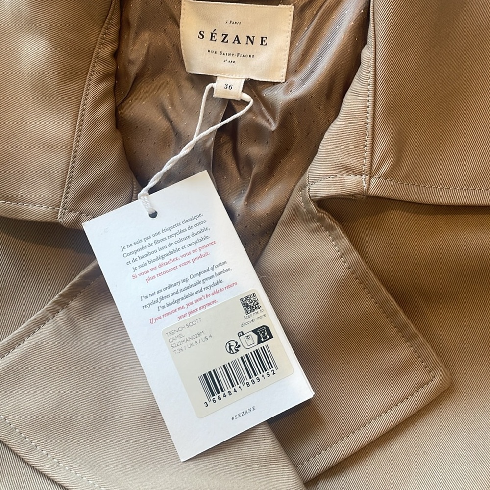 SEZANE SCOTT TRENCH COAT - Picture 4 of 4